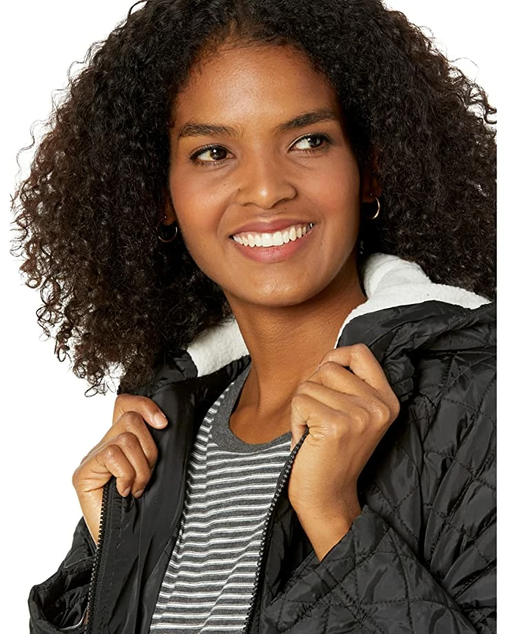 U.S. POLO ASSN. Coats & Outerwear Diamond Quilt Hoodie w/ Sherpa Hood 5 U.S. POLO ASSN. Coats & Outerwear Diamond Quilt Hoodie w/ Sherpa Hood - Image 3