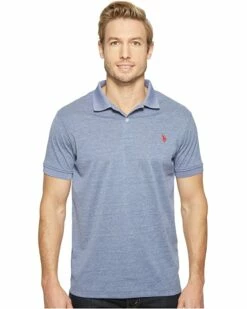 U.S. POLO ASSN. Shirts & Tops Polyester Heather Pique Polo Shirt