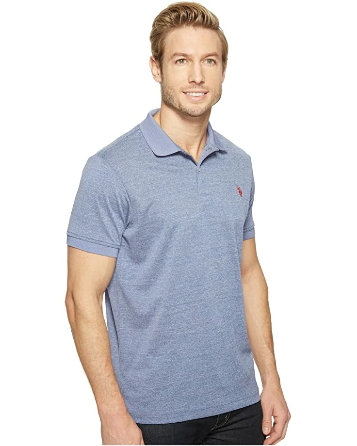 U.S. POLO ASSN. Shirts & Tops Polyester Heather Pique Polo Shirt 6 U.S. POLO ASSN. Shirts & Tops Polyester Heather Pique Polo Shirt - Image 4