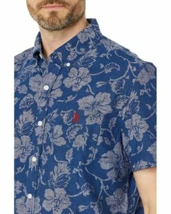 U.S. POLO ASSN. Shirts & Tops Short Sleeve Floral Water Print Woven Shirt -Valentino Garavani Sales Shop 9182is8ghtL. AC SR736920