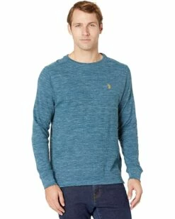 U.S. POLO ASSN. Sweaters Long Sleeve Space Dye Crew -Valentino Garavani Sales Shop 919DSDZarRL. AC SR736920