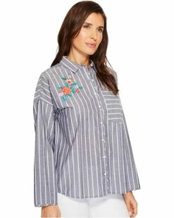 U.S. POLO ASSN. Shirts & Tops Embroidered Stripe Blouse -Valentino Garavani Sales Shop 91AZJO0J5ZL. AC SR736920
