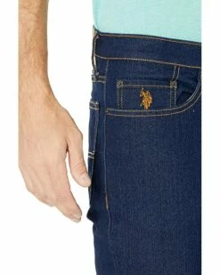 U.S. POLO ASSN. Stretch Slim Straight Five-Pocket Denim Jeans in Blue Rinse 8 U.S. POLO ASSN. Stretch Slim Straight Five-Pocket Denim Jeans in Blue Rinse -Valentino Garavani Sales Shop 91BiIjQY5PL. AC SR736920