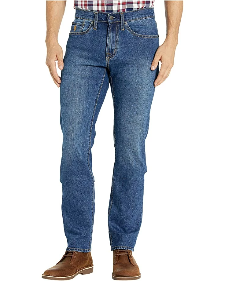 U.S. POLO ASSN. Slim Straight Stretch Jeans in Blue 3 U.S. POLO ASSN. Slim Straight Stretch Jeans in Blue