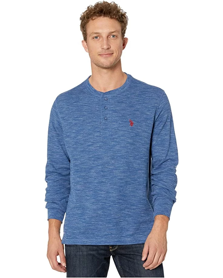 U.S. POLO ASSN. Shirts & Tops Space Dye Thermal Henley 7 U.S. POLO ASSN. Shirts & Tops Space Dye Thermal Henley - Image 5
