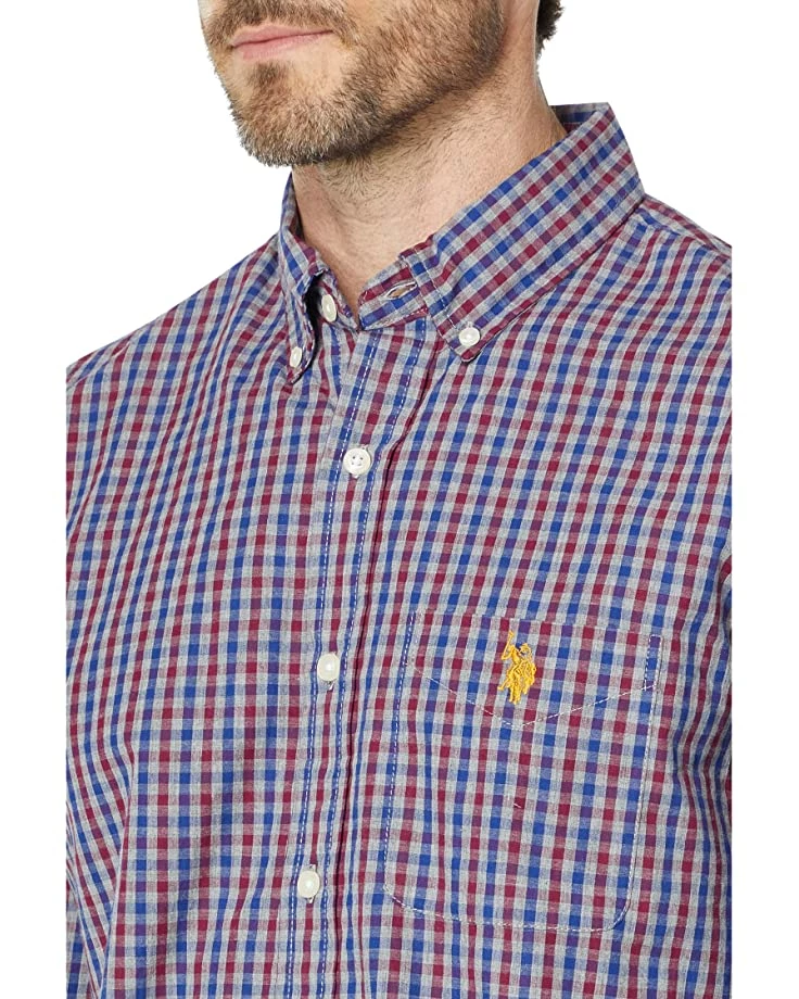 U.S. POLO ASSN. Shirts & Tops Long Sleeve Classic Fit Gingham Plaid Heathered Woven Shirt 5 U.S. POLO ASSN. Shirts & Tops Long Sleeve Classic Fit Gingham Plaid Heathered Woven Shirt - Image 3