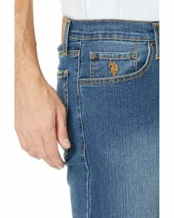 U.S. POLO ASSN. Stretch Slim Straight Five-Pocket Denim Jeans in Blue Medium Enzyme 8 U.S. POLO ASSN. Stretch Slim Straight Five-Pocket Denim Jeans in Blue Medium Enzyme -Valentino Garavani Sales Shop 91IrTN rjpL. AC SR736920