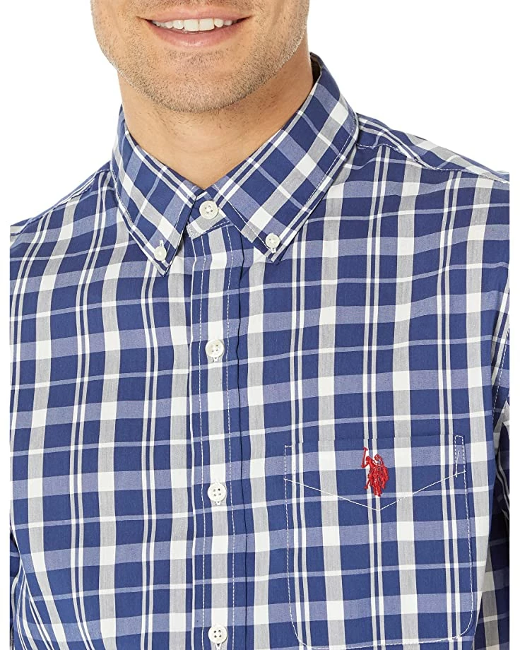 U.S. POLO ASSN. Shirts & Tops Short Sleeve Slim Fit Plaid Woven Shirt 5 U.S. POLO ASSN. Shirts & Tops Short Sleeve Slim Fit Plaid Woven Shirt - Image 3