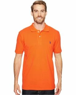 U.S. POLO ASSN. Shirts & Tops Solid Cotton Pique Polo with Small Pony -Valentino Garavani Sales Shop 91QbP0e3bnL. AC SR736920
