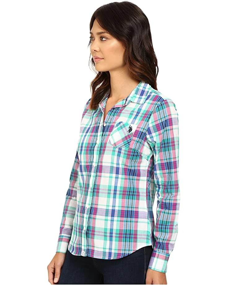 U.S. POLO ASSN. Shirts & Tops Plaid Poplin Single Pocket Shirt 4 U.S. POLO ASSN. Shirts & Tops Plaid Poplin Single Pocket Shirt - Image 2