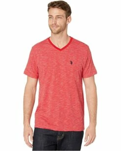 U.S. POLO ASSN. Shirts & Tops Space Dyed V-Neck T-Shirt -Valentino Garavani Sales Shop 91SHMEWxzuL. AC SR736920