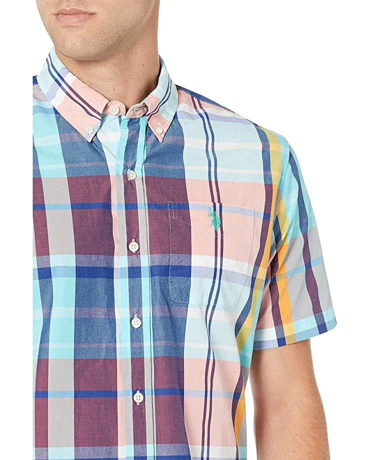 U.S. POLO ASSN. Shirts & Tops Short Sleeve Large Plaid Woven Shirt 5 U.S. POLO ASSN. Shirts & Tops Short Sleeve Large Plaid Woven Shirt - Image 3