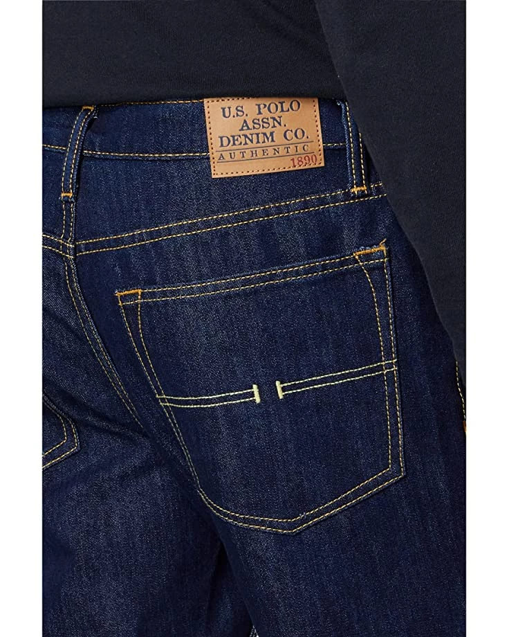 U.S. POLO ASSN. Stretch Slim Straight Five-Pocket Jeans in Blue 5 U.S. POLO ASSN. Stretch Slim Straight Five-Pocket Jeans in Blue - Image 3