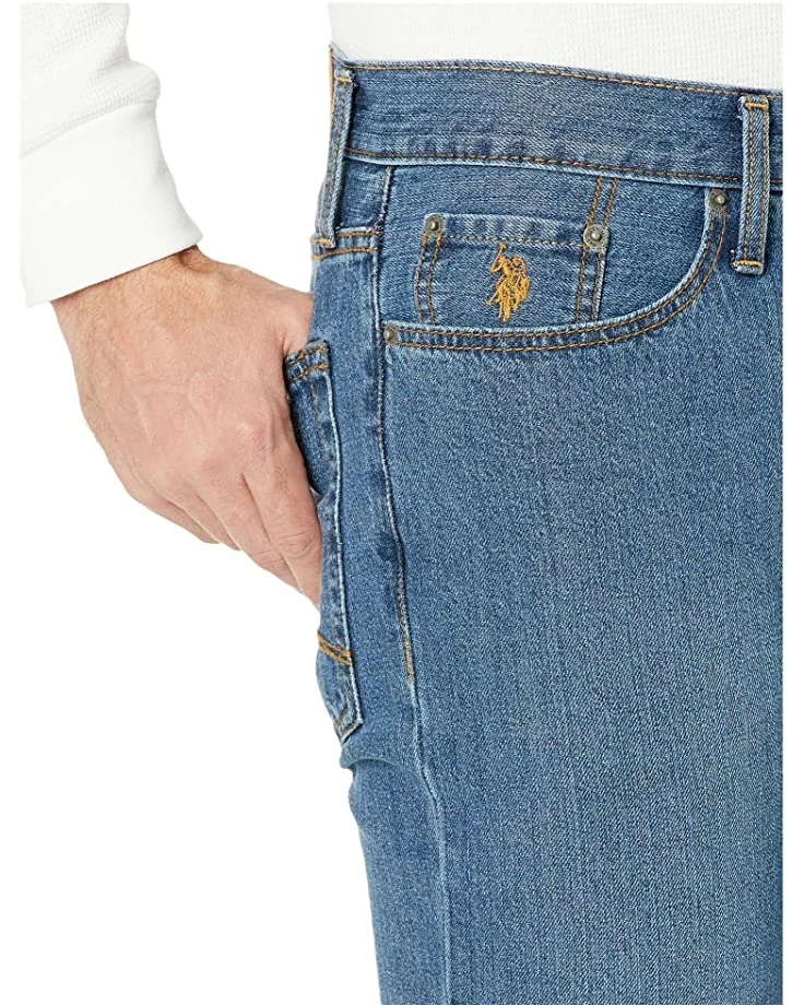 U.S. POLO ASSN. Slim Straight Five-Pocket Jeans in Blue Denim 5 U.S. POLO ASSN. Slim Straight Five-Pocket Jeans in Blue Denim - Image 3