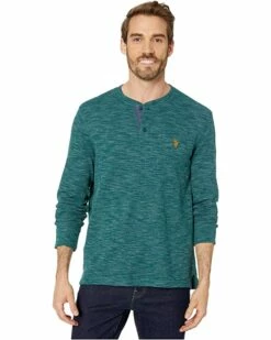 U.S. POLO ASSN. Shirts & Tops Space Dye Thermal Henley 14 U.S. POLO ASSN. Shirts & Tops Space Dye Thermal Henley -Valentino Garavani Sales Shop 91gjFE4elPL. AC SR736920