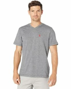 U.S. POLO ASSN. Shirts & Tops Twisted Yarn V-Neck Tee
