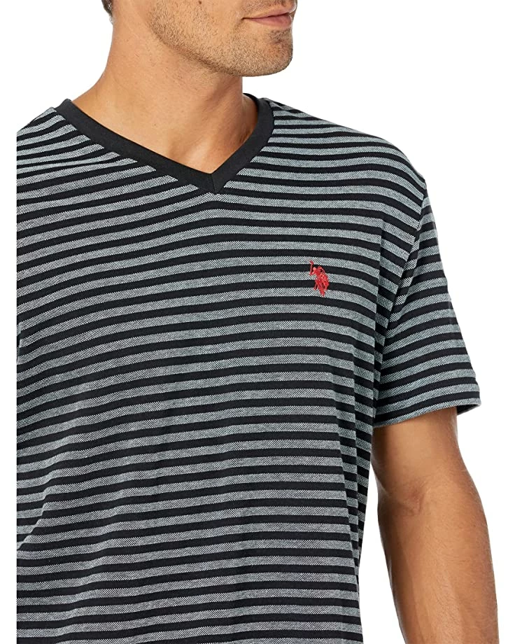 U.S. POLO ASSN. Shirts & Tops Short Sleeve Birdseye Stripe V-Neck Tee 5 U.S. POLO ASSN. Shirts & Tops Short Sleeve Birdseye Stripe V-Neck Tee - Image 3
