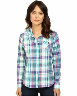 U.S. POLO ASSN. Shirts & Tops Plaid Poplin Single Pocket Shirt