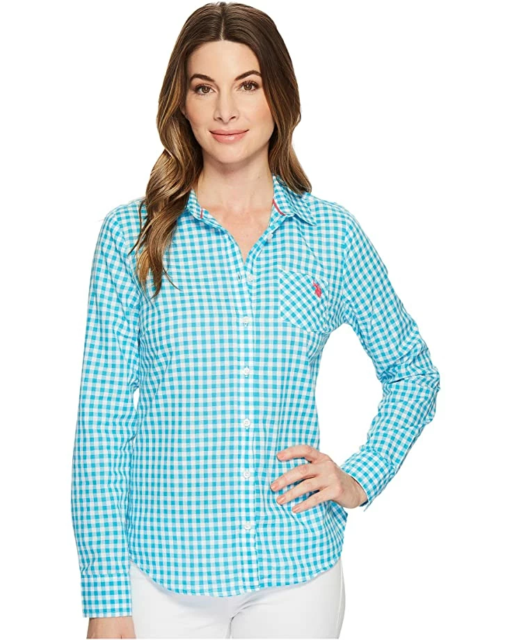 U.S. POLO ASSN. Shirts & Tops Woven Plaid Blouse 7 U.S. POLO ASSN. Shirts & Tops Woven Plaid Blouse - Image 5