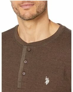 U.S. POLO ASSN. Shirts & Tops Long Sleeve Thermal Henley Shirt -Valentino Garavani Sales Shop 91uIMsab5ML. AC SR736920