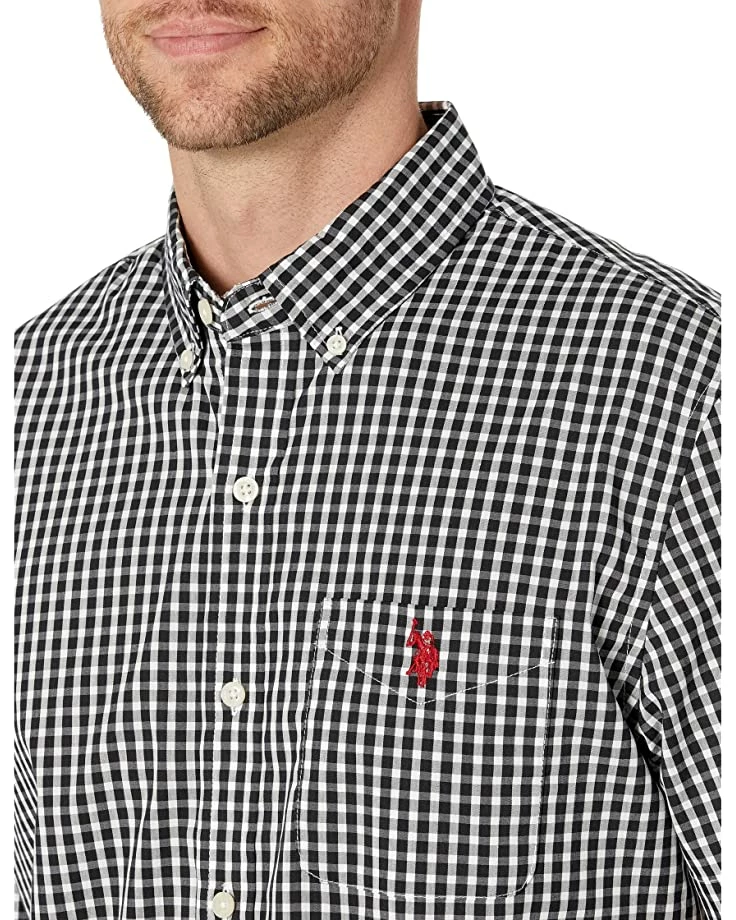 U.S. POLO ASSN. Shirts & Tops Short Sleeve Two-Color Check Woven Shirt 5 U.S. POLO ASSN. Shirts & Tops Short Sleeve Two-Color Check Woven Shirt - Image 3