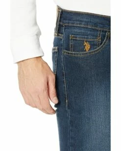 U.S. POLO ASSN. Stretch Skinny Five-Pocket Denim Jeans in Blue Medium Enzyme 8 U.S. POLO ASSN. Stretch Skinny Five-Pocket Denim Jeans in Blue Medium Enzyme -Valentino Garavani Sales Shop 91v1trOJN2L. AC SR736920