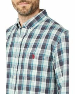 U.S. POLO ASSN. Shirts & Tops Long Sleeve Classic Fit Peached Heathered Twill Woven Shirt 8 U.S. POLO ASSN. Shirts & Tops Long Sleeve Classic Fit Peached Heathered Twill Woven Shirt -Valentino Garavani Sales Shop 91v9DDDJvPL. AC SR736920