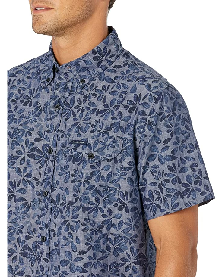U.S. POLO ASSN. Shirts & Tops Short Sleeve Slim Fit Tab Floral Canvas Woven Shirt 5 U.S. POLO ASSN. Shirts & Tops Short Sleeve Slim Fit Tab Floral Canvas Woven Shirt - Image 3
