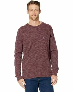 U.S. POLO ASSN. Sweaters Long Sleeve Space Dye Crew